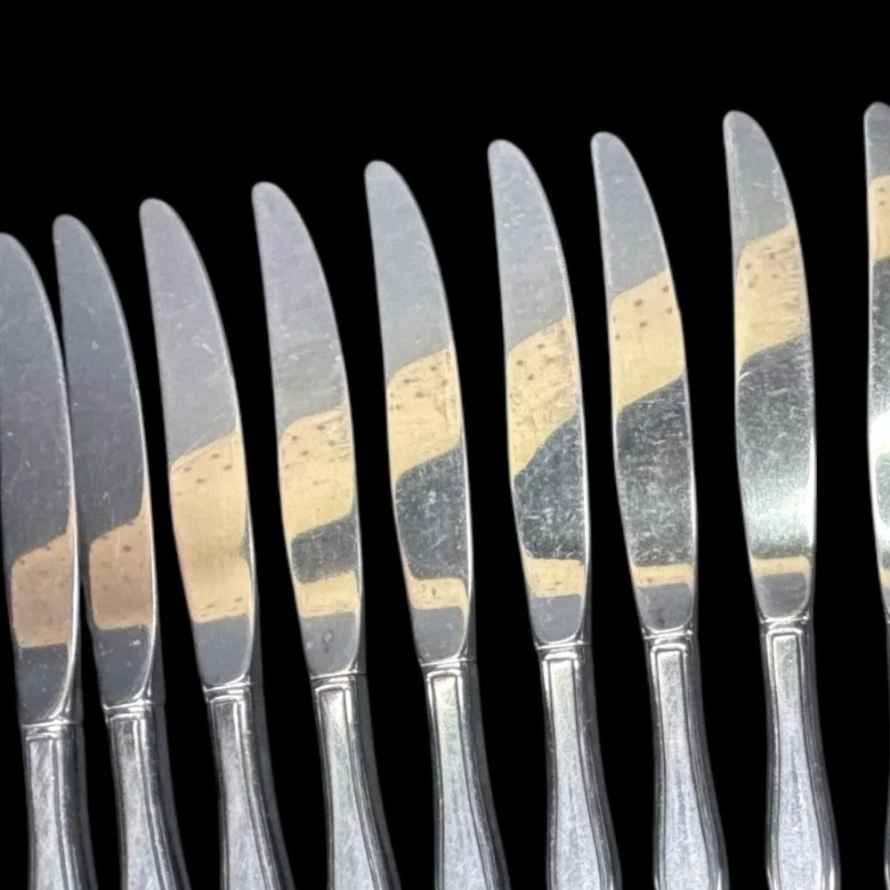 1881 Rogers Stainless Oneida Ltd TWILIGHT‎ 16 Dinner Knives Flatware
